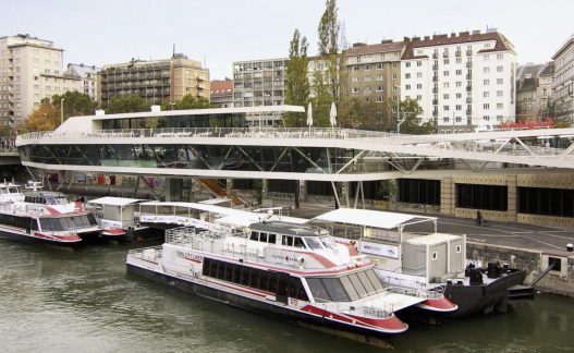 Stahlbaupreis für Schiffsstation Wien City