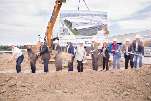 Unger Steel und Zinkpower beim Spatenstich in Meckenheim
