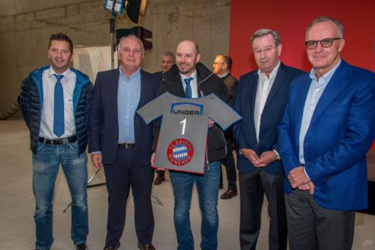 Vertreter der Unger Gruppe bei FC Bayern München
