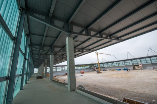 Stahlbau für Tribüne FC Bayern München