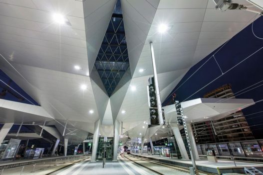 Detailansicht Rautendach Wiener Hauptbahnhof