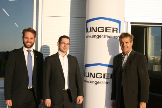 Vertreter der Unger Steel Group bei Post Zustellbasis Eisenstadt